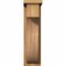 Ekena Millwork Del Monte Rough Sawn Corbel w/Backplate, Western Red Cedar, 6"W x 14"D x 22"H COR06X14X22DEL01RWR - alternate 3